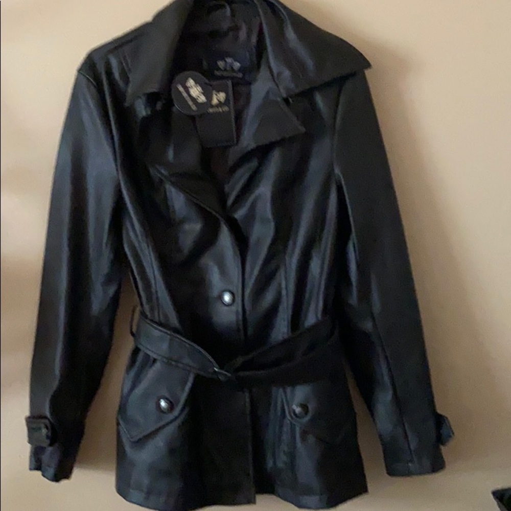 Emporio & Co brown butter soft leather jacket